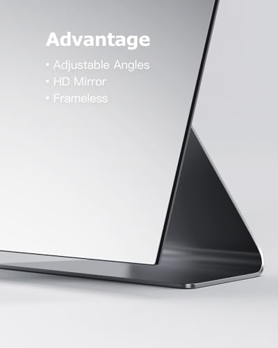 NEZZOE Rectangular Free-Standing Makeup Mirror view 4