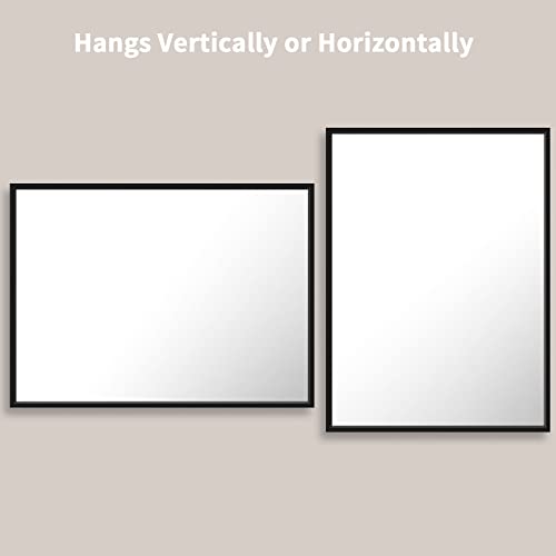 LOAAO 22"X30" Black Rectangle Bathroom view 4