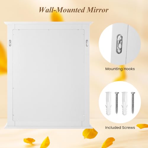 CHARMAID Bathroom Mirror with Shelf view 5
