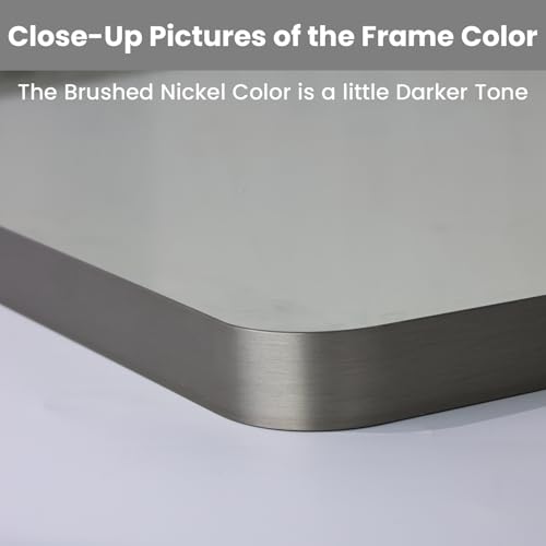 LOAAO 24X36 Inch Brushed Nickel view 3