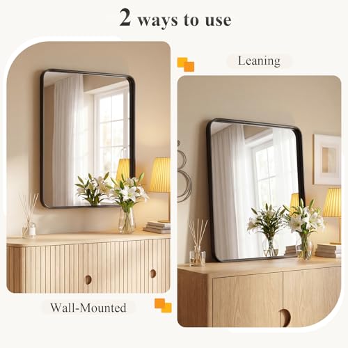 HAPPYMONT 30x22 Inch Bathroom Mirror view 5