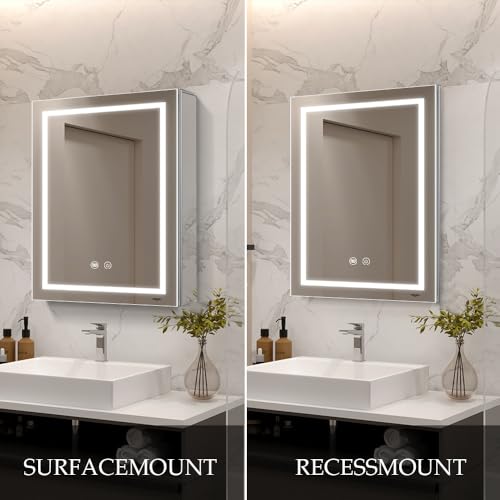 Janboe LED Medicine Cabinet Bathroom view 4