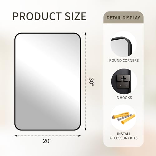 FICTOR Bathroom Mirror 2 Pack view 2