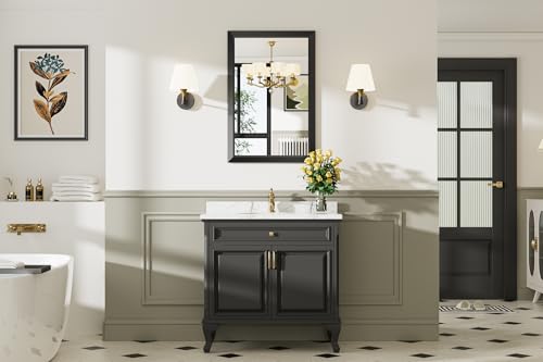 Briivue 24x36 Inch Black Bathroom view 3