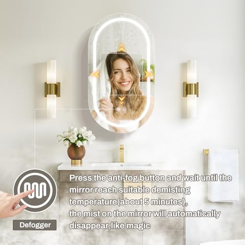 Janboe Capsule Shape Medicine Cabinet view 5