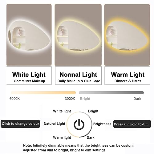 ACHZYFT LED Oval Irregular Lighted view 3