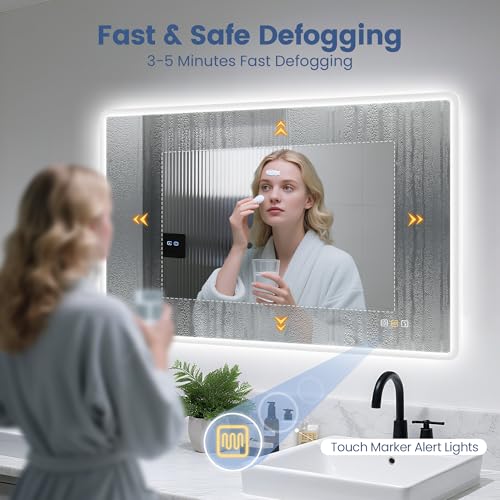 STARLEAD 24"x32" LED Bathroom Mirror view 3