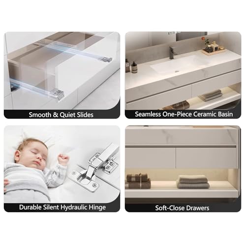 KUPUARU 60" Bathroom Vanity with view 4