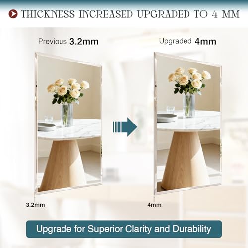 Mestikits Frameless Bathroom Mirror 30"x36" view 5