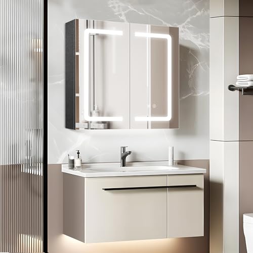 Black Bathroom Mirror Medicine Cabinets view 2