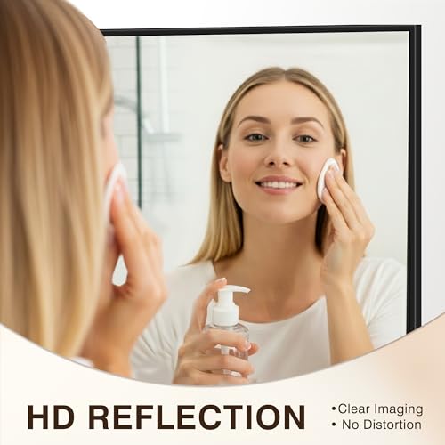 FICTOR Bathroom Vanity Mirror-Black 36" view 4