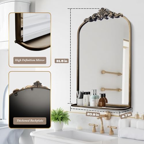 deerlove Traditional Arched Mirror with view 3