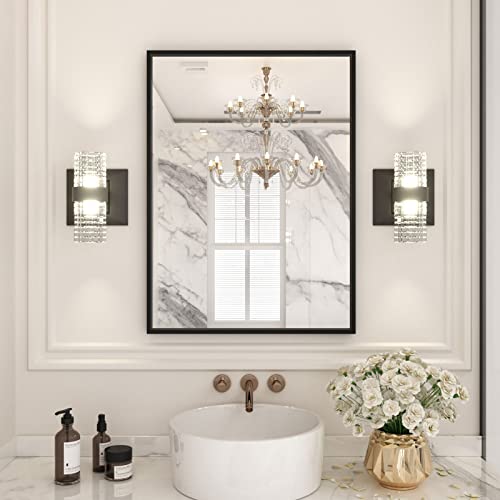 LOAAO 22"X30" Black Rectangle Bathroom