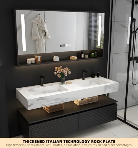 60IN Bathroom Vanity with Double view 5