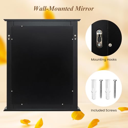 CHARMAID Bathroom Mirror with Shelf view 4