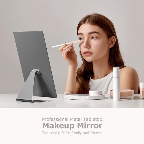 NEZZOE Rectangular Free-Standing Makeup Mirror view 3