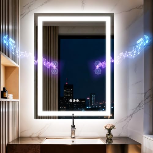 Olyvren 24"x32" LED Bathroom Mirror