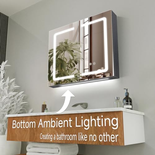 Black Bathroom Mirror Medicine Cabinets view 5
