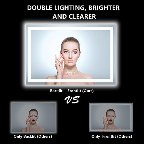 YEELAIT 60x36 Inch LED Bathroom view 3
