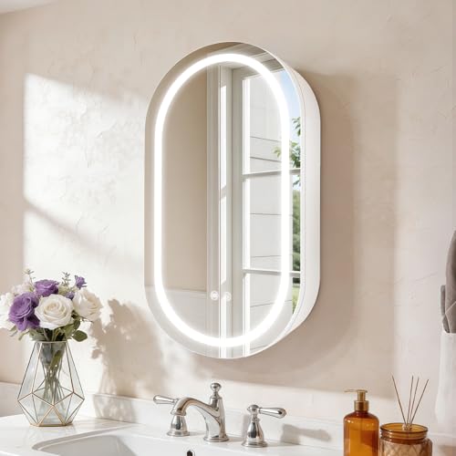 Janboe Oval Medicine Cabinet with