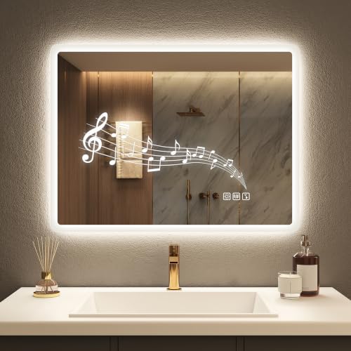 STARLEAD 24"x32" LED Bathroom Mirror