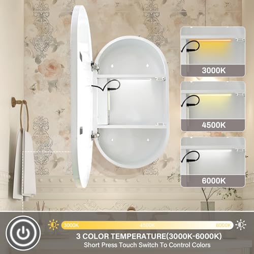 Janboe Capsule Shape Medicine Cabinet view 4
