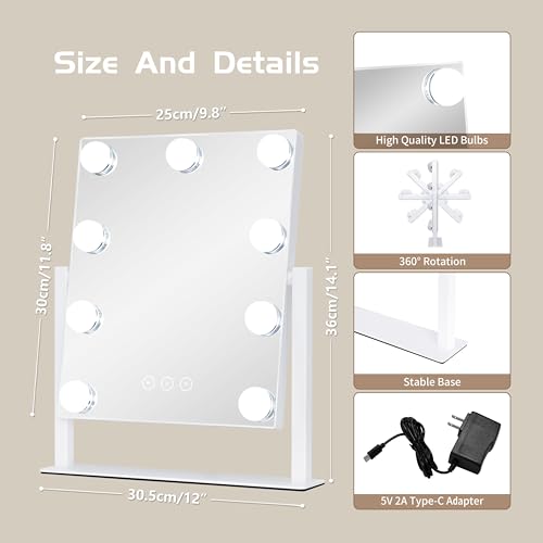 NUSVAN Vanity Mirror with Lights view 5