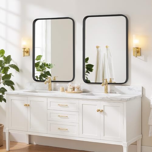 Bathroom Mirror 40x30 Inch Black view 2