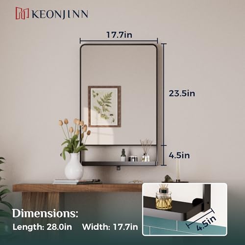 Keonjinn 18x28 Inch Black Bathroom view 4