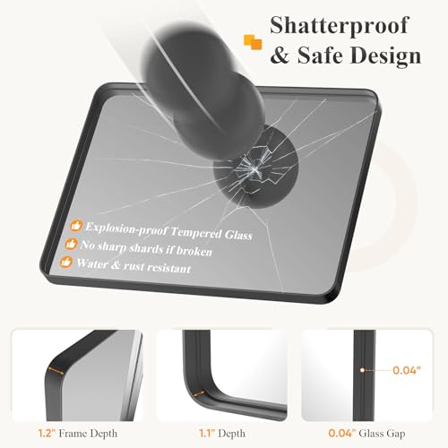 Sweetcrispy Bathroom Wall Mirror 36x24 view 3