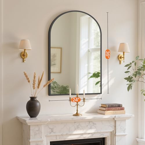 Sweetcrispy 24"x36" Arched Black Bathroom view 4