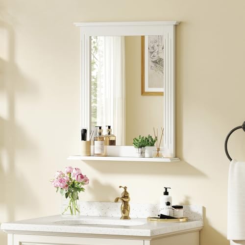 CHARMAID Bathroom Mirror with Shelf