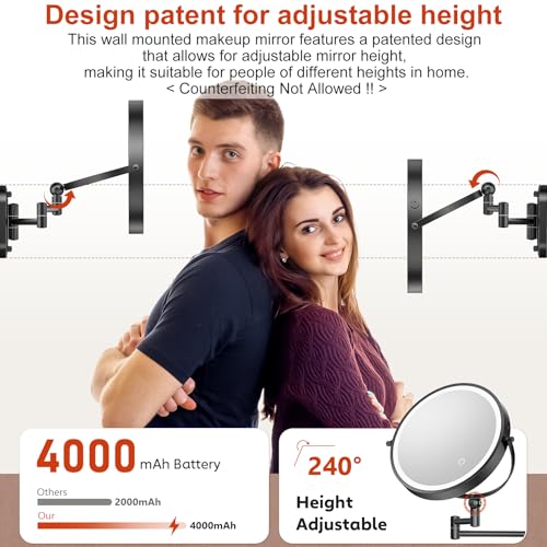 ZLOKLA 9" Wall Mounted Lighted view 2