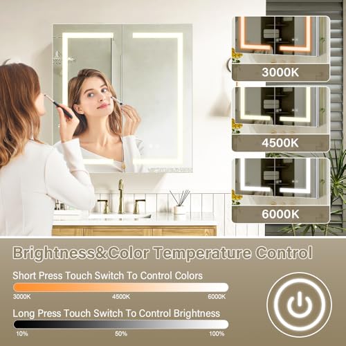 Janboe LED Medicine Cabinet Bathroom view 5