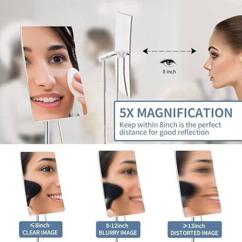 DOWRY 5X Tabletop Magnifying Makeup view 3