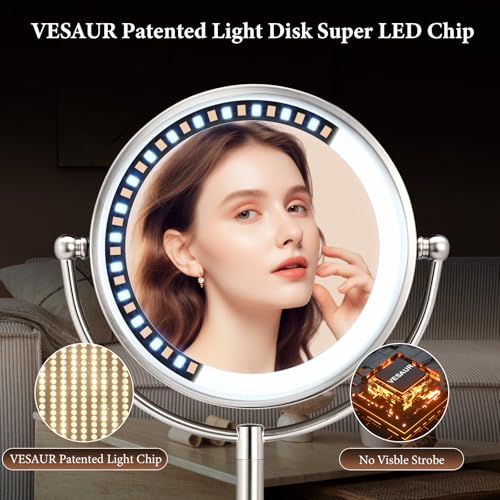 Professional 8.5" Large Lighted Makeup view 5