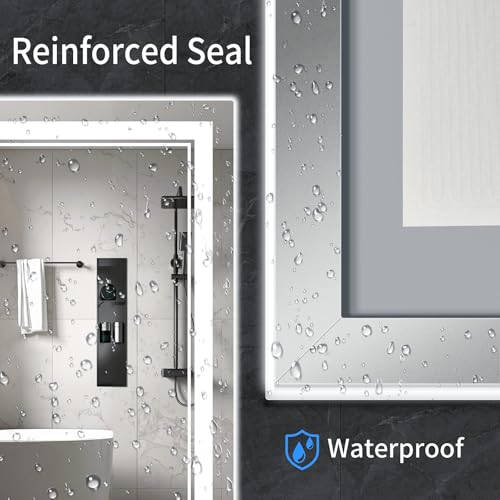 InfiniGlass 42"x24" LED Bathroom Mirror view 5