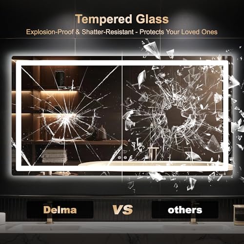 Delma LED Bathroom Mirror with view 5