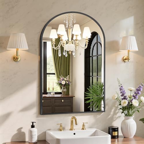 Sweetcrispy 20"x30" Arched Black Bathroom