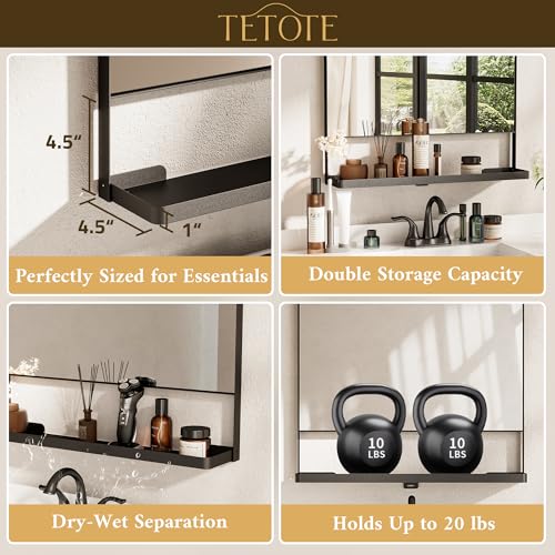 TETOTE Black Metal Framed Vanity view 3