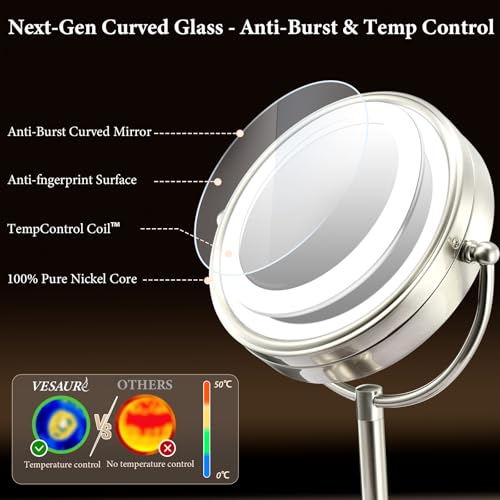 Professional 8.5" Large Lighted Makeup view 3