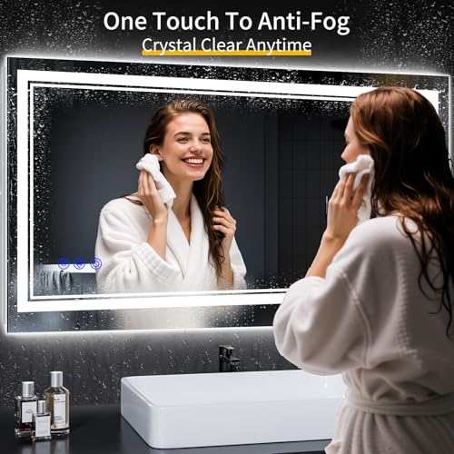InfiniGlass 42"x24" LED Bathroom Mirror view 4