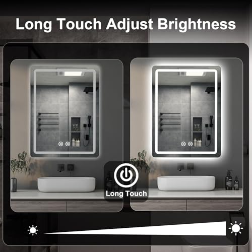JOHALXER LED Bathroom Mirror 20x28 view 5