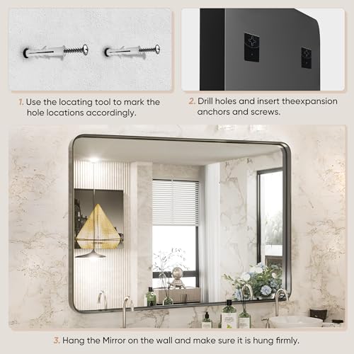 DUMOS Black Metal Framed Vanity view 5