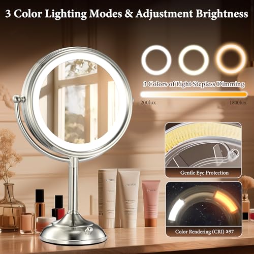 Professional 8.5" Large Lighted Makeup view 4