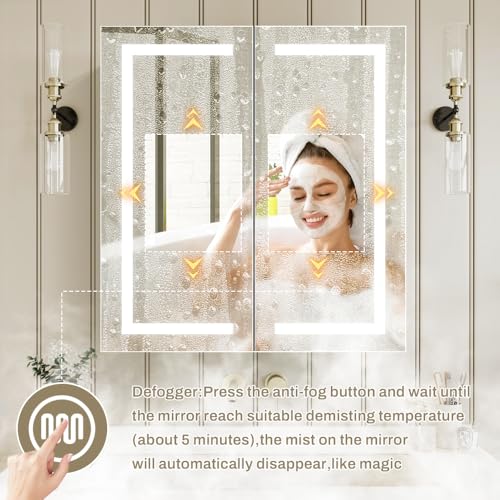 Janboe LED Medicine Cabinet Bathroom view 4