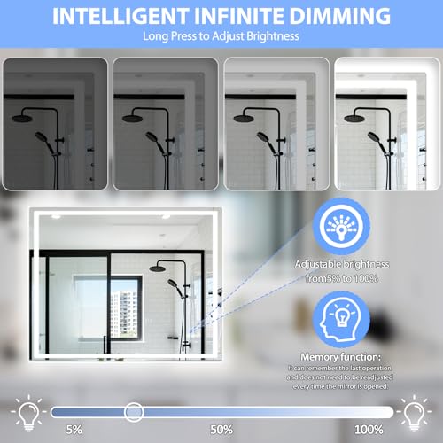 40″ × 32″ LED Bathroom view 4